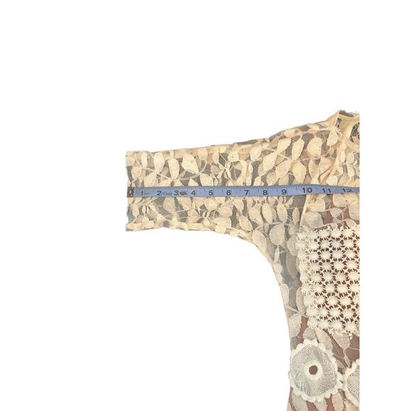 Beguile by Byron Lars White Giupure Lace Cocktail Carissima Sheath Dress Size 2 - Picture 13 of 14